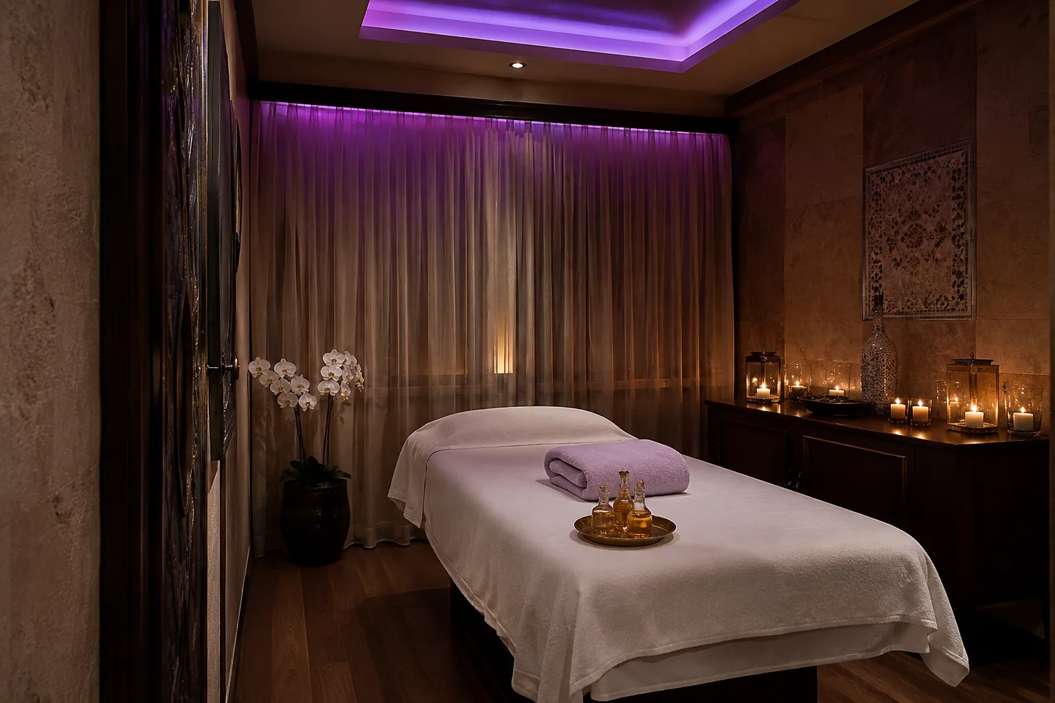 Masaj odasının genel görünümü — Lila Spa, Kağıthane misafirlerine hizmet veren salon