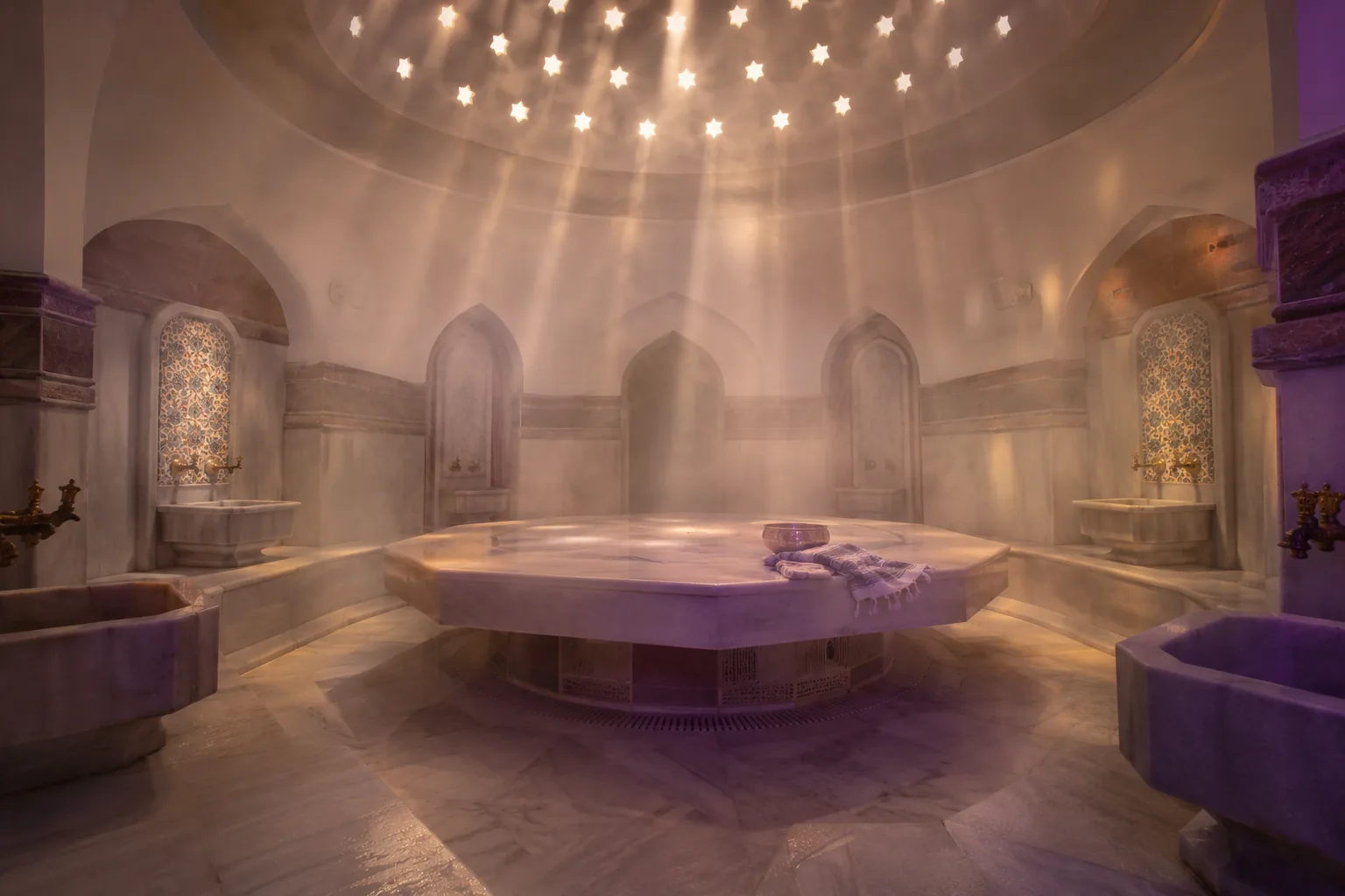 Türk hamamı göbek taşı — Lila Spa, Kağıthane misafirlerine hizmet veren salon